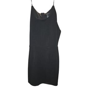 Forever 21 Women's Black Bodycon Dress Spaghetti Strap Party Cocktail L